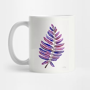 fern leaf indigo Mug